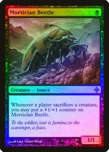 Mortician Beetle FOIL Rise of the Eldrazi NM Black Rare MAGIC - Foto 1 di 1