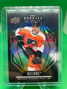 Noah Cates 2022-23 Upper Deck Allure RC #135 Black Rainbow Philadelphia Flyers