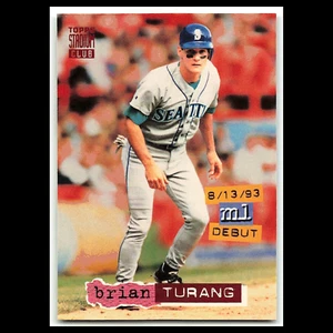 Brian Turang Rookie #177 1994 Topps Stadium Club Seattle Mariners Baseball Card - Picture 1 of 3