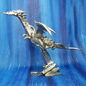 Flying Dragon Pewter Figurine US Made James Lane Casey US Made NEW - Picture 1 of 11