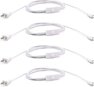 10FT 3 Meter T5 T8 LED Tube Light Power Extension Cord with On/Off Switch US ... - Picture 1 of 1
