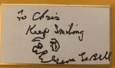 Judo GENE LEBELL signed autographed cut small Shikishi Ronda Rousey Grappling - Image 1 of 4