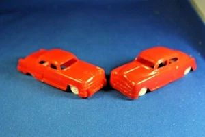 Plasticville - O-O27 - #V-6 - 2 Original vintage Autos - Red - Excellent+++++ - Picture 1 of 9