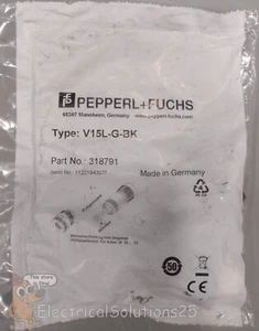 Nuevo conector cableable de campo hembra PEPPERL FUCHS V15L-G-BK - Envío gratuito - Imagen 1 de 4