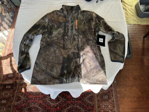 NOMAD Camouflage Hunting Mens L Large Slaysman Camo 1/4 Zip Sweater Sweatshirt