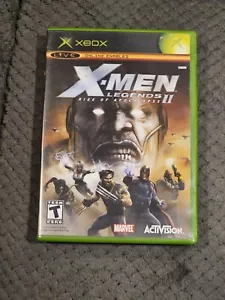 X-Men Legends II 2: Rise of Apocalypse (Xbox, 2005) CIB completo con manual - Imagen 1 de 3