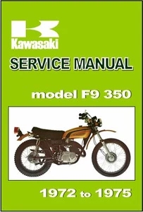 KAWASAKI Workshop Manual F9 1972 1973 1974 1975 Maintenance Service Repair Owner - Picture 1 of 9