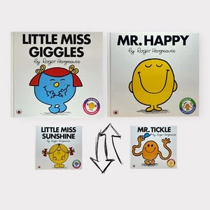 2x Roger Hargreaves 2-in-1 Hardcover Flip Book Bundle (Little Miss + Mr. Men) - Bild 1 von 24