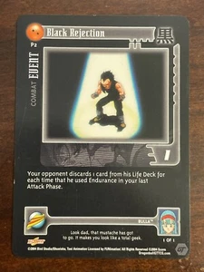 Dragon Ball GT Z CCG Black Rejection LIMITED Rare Promo Card P2 DBZ SCORE TCG - Picture 1 of 12