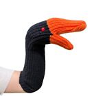 Women Winter Keep Warm Plush Gloves Elastic Cartoon Soft Full Fingers Mittens