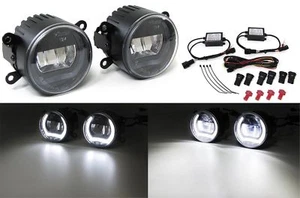 LED FOG LIGHTS WITH DRL DAY RUNNING LIGHTS JAGUAR X TYPE & S TYPE NICE GIFT JXS4 - Picture 1 of 4