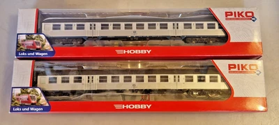 Piko H0 57650 + 57654 2 D-Zug Personenwagen Silberling 2.Kl. der DB Neu in Ovp - Bild 1 von 4