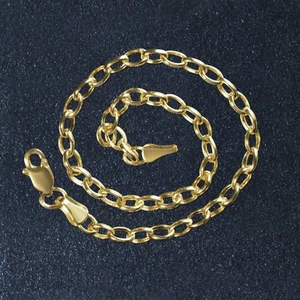 14 Karat Gelbgold ovales Rolo Armband (3,20 mm) - Bild 1 von 9