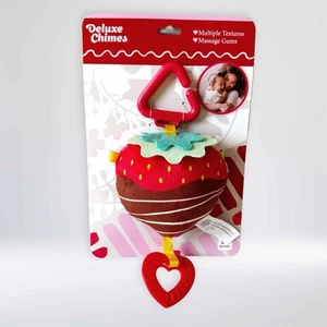 Sunny Days Deluxe Chimes Teether Baby Toy - Chocolate Strawberry Valentine's Day - Picture 1 of 2