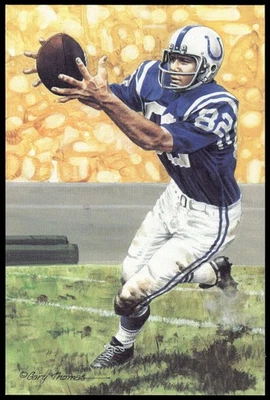 Raymond Berry 1990 Goal Line Arte Salón de la Fama #33 Colts Foto 1 de 2