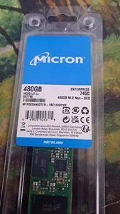 New sealed Micron MTFDKBA480TFR-1BC1ZABYY 7450 PRO 480gb M.2 22x80 PCI NVMe - Picture 1 of 1