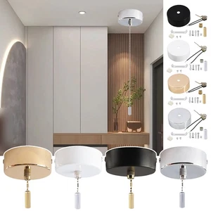 Flexible Pull Cord Light Switch with 150/200cm Chain Ceiling Pull Chain Switch - Picture 1 of 27