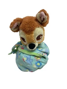 Disney Parks Babies BAMBI in a Blanket Pouch Swaddle 10" Plush Toy - Picture 1 of 9