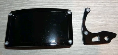 Soporte de placa de número de montaje lateral curvo Harley Breakout Sportster Vrod nuevo. Negro. Foto 1 de 4