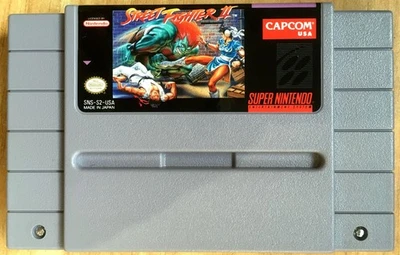 STREET FIGHTER II - CARTOUCHE 100% ORIGINALE SUPER NINTENDO SNES NTSC USA US 2 - Imagen 1 de 4