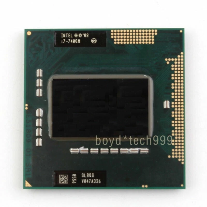 Intel Core i7 740QM CPU 1.73 GHz 6M Quad-Core SLBQG Socket G1 PGA998 Processor - Image 1 of 1