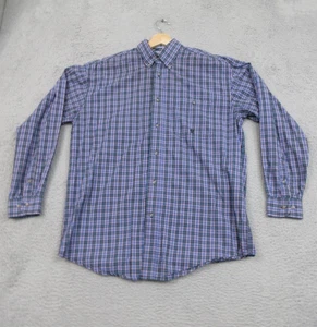 Wrangler 20X Hemd Herren mittelblau grün kariert Button Down Langarm MJ2386M - Bild 1 von 17