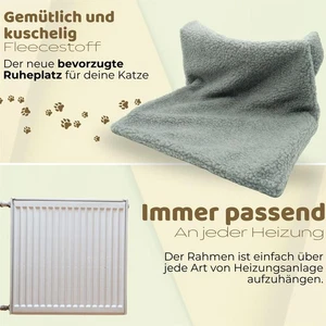 HolyKat Colgante Calefacción Ventana - Cama Fleece Gato - Gris - Imagen 1 de 5