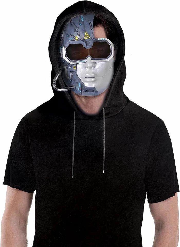 Cyberpunk Mask Cyber Punk Game Fancy Dress Up Halloween Adult Costume Accessory - Image 1 of 1