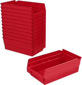 30130 Plastic Shelf Bins, Heavy Duty Storage Bins for Garage, Closet, and Drawer - Picture 1 of 9