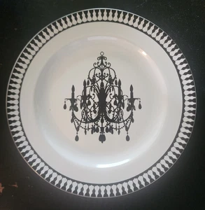 4 x 222 Fifth PTS International Chandelier Belle Maison 8¼" Salad Plates - Picture 1 of 3