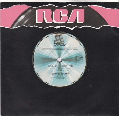 Lionel Richie – Say You, Say Me - 7" single - Image 1 of 2