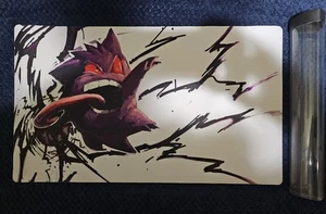 GENGAR Pokemon TCG Large Custom Playmat Featuring Gengar Art. Used. Very Good. - Picture 1 of 1