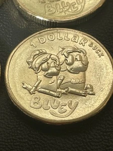 2024 $1 Dollarbuck Bluey &Friends Uncirculated Australian Dollar Coin Blueybucks - Picture 1 of 2