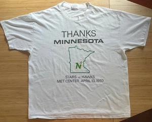 Vintage Minnesota North Stars Final Home Game T-Shirt XL 1993 90s NHL Rare - Picture 1 of 6