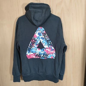*Bleach Marked* Palace Tri Digi Hoodie Size Large Skateboarding Grey - Picture 1 of 16