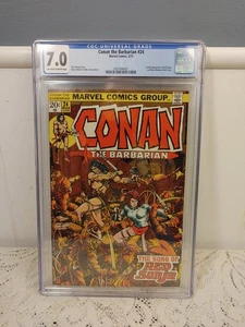 CONAN THE BARBARIAN 24 CGC 7.0 RED SONJA BARRY SMITH ROBERT E HOWARD SHIPSECURE - Picture 1 of 8