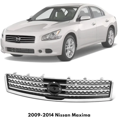 Front Grille Assembly Chrome For 2009-2014 Nissan Maxima Foto 1 de 4