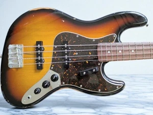 Fender Japan 60s Jazz Bass 3TS Alder Body Maple/Rosewood Neck Vintage Sound - Picture 1 of 9