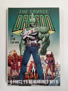 The Savage Dragon Signed Twice By Erik Larsen W/ Sketch! Rare! 581/1000 -DK# - Picture 1 of 6