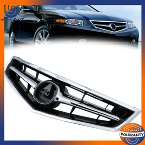 Front Bumper Center Grille Assembly With Chrome Molding For 2006-2008 Acura TSX - Picture 1 of 16