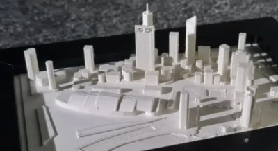 3D Printed Model Of  Perth  City (100mm  x 150mm Size ) - Image 1 of 3