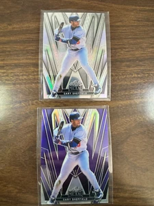(2)2024 LEAF METAL BASEBALL #24 GARY SHEFFIELD Purple, Silver Prism SP Cards - Picture 1 of 2