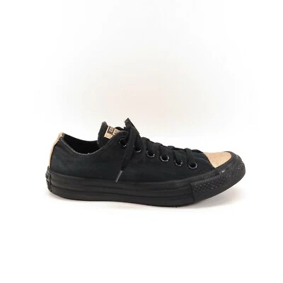 Converse All Star Womens 7 Black And Gold Glitter Low Top Sneakers - Image 1 of 4