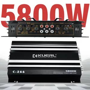 5800W 12V Auto 4 Kanal Amplifier Subwoofer Endstufe HiFi Audio Verstärker Bass - Bild 1 von 12