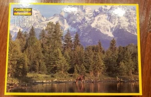 Kodacolor Puzzle 1000 Pezzi Roseart Castoro Stagno Wyoming Sigillato Nuovo Kodak - Foto 1 di 2