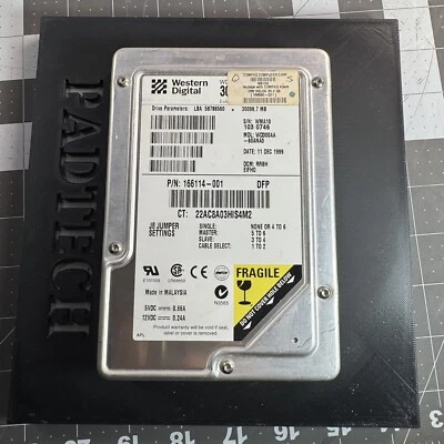 Vintage Western Digital WD300AA-60ANA0 IDE 30GB 3.5'' Hard Drive HHD TESTED - Image 1 of 4