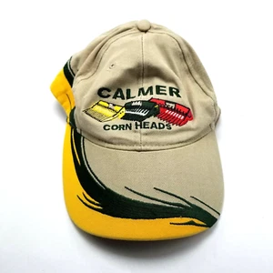 Gorra de granja Calmer Corn Heads beige adulto usada con tirantes Bg6D - Imagen 1 de 6