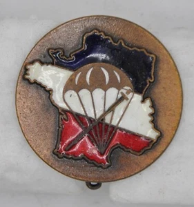 PARAS - 1°  BPC Bataillon para choc sans marque ancien en émail locale Algérie ? - Imagen 1 de 2