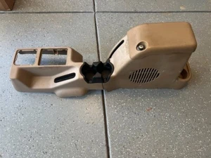 Tan Factory 2 Piece Center Console w/ Subwoofer Option for 2001-06 Jeep Wrangler - Picture 1 of 2
