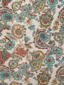 Tela Costura Artesanía Hermosa Floral Paisley Poli Mate Gasa No Elástica  - Imagen 1 de 3